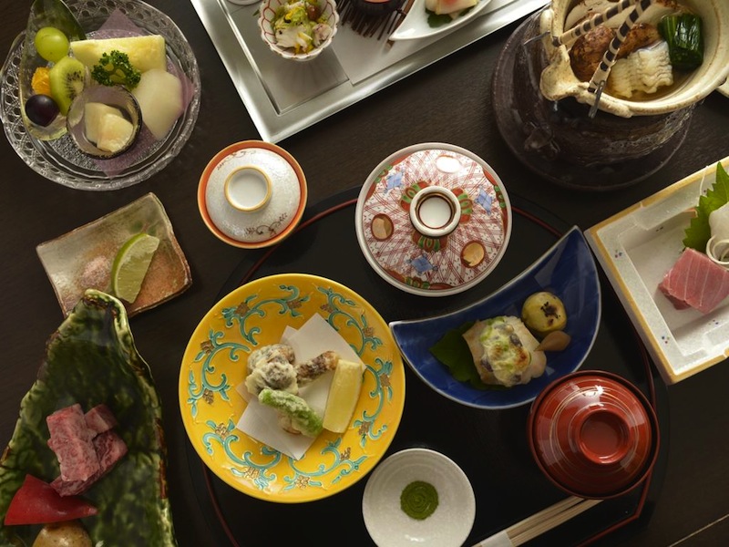 food in luxury hotel in Hakone