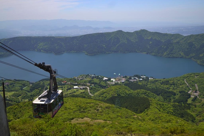 view lake ashinoko from above